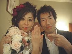 お客様作品集　深江政之・由美　様／手作り指輪（ハンドメイドリング）・結婚指輪（マリッジリング）・婚約指輪（エンゲージリング）・オーダージュエリー　アトリエ　トム・フクダ