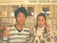 お客様作品集　木村彰吾・麻実様／手作り指輪（ハンドメイドリング）・結婚指輪（マリッジリング）・婚約指輪（エンゲージリング）・オーダージュエリー　アトリエ　トム・フクダ